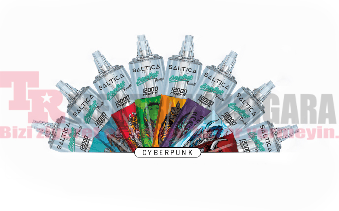 Saltica Cyberpunk 12000 Puff Bar 50mg Nikotin Cherry İce