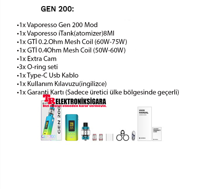 Vaporesso Gen 200W Kit Ürün İncelemesi