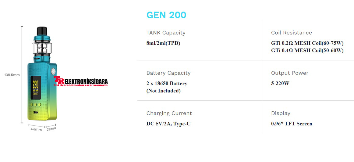 Vaporesso Gen 200W Kit Ürün İncelemesi