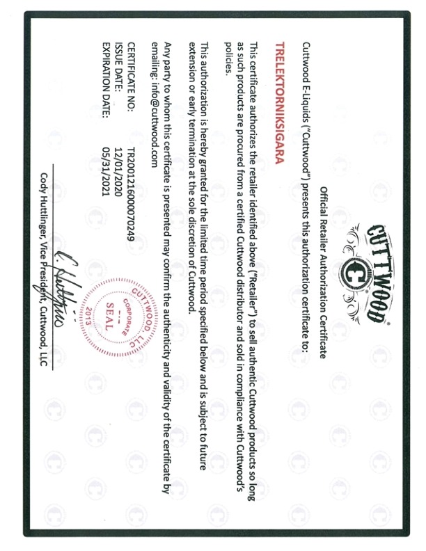 Our Certificates