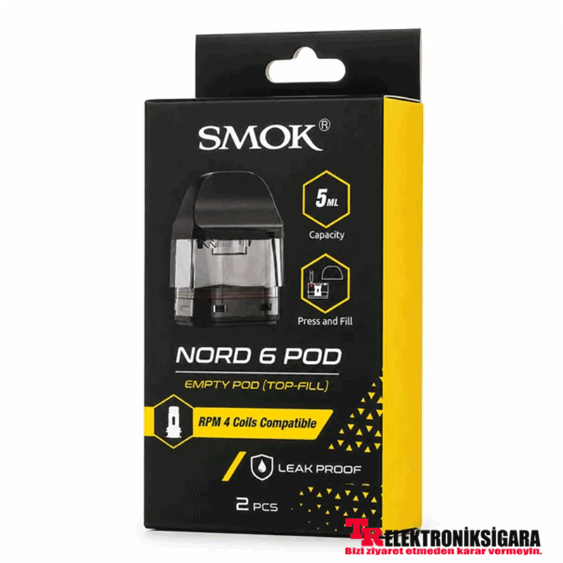 Smok Nord 6 RPM 4 Pod (Kartuş) 2'li Paket