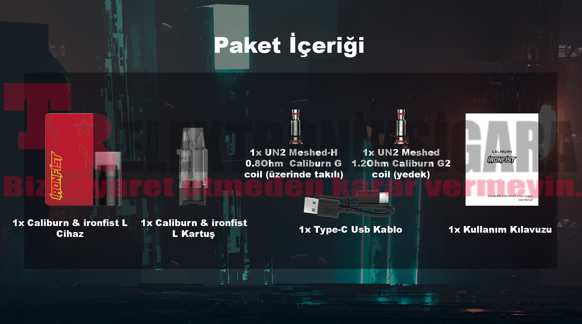 Uwell Caliburn IronFist L Pod System Electronic Cigarette