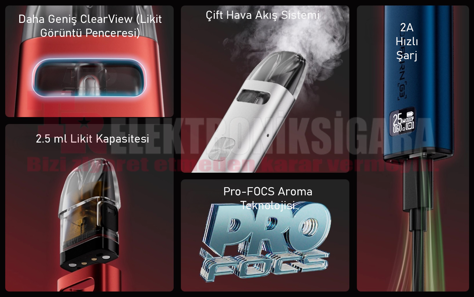Uwell Caliburn G3 25W Pod Mod E-Cigarette