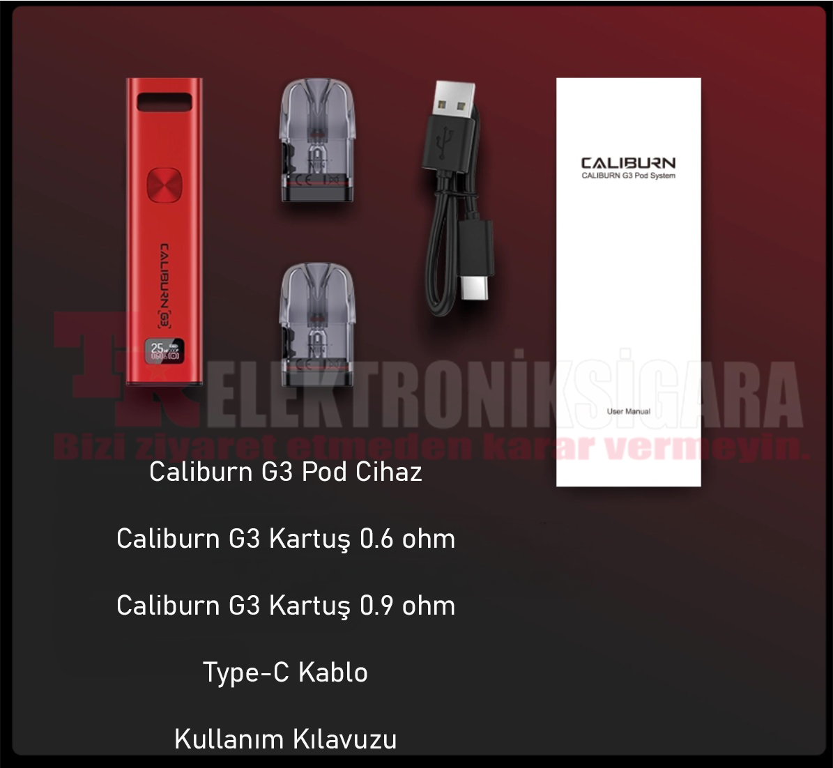 Uwell Caliburn G3 25W Pod Mod E-Cigarette