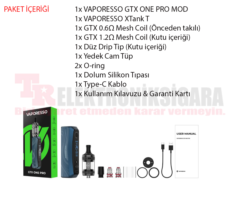 Vaporesso GTX One Pro 40W Electronic Cigarette