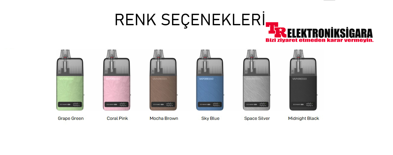 Vaporesso Eco Nano Plus Pod Kit Elektronik Sigara 1400mAh