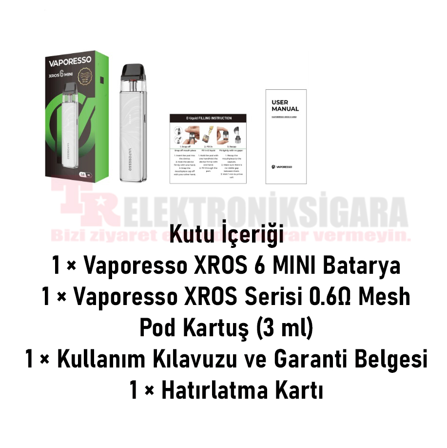Vaporesso Xros 6 Mini Pod Kit 30W Elektronik Sigara  