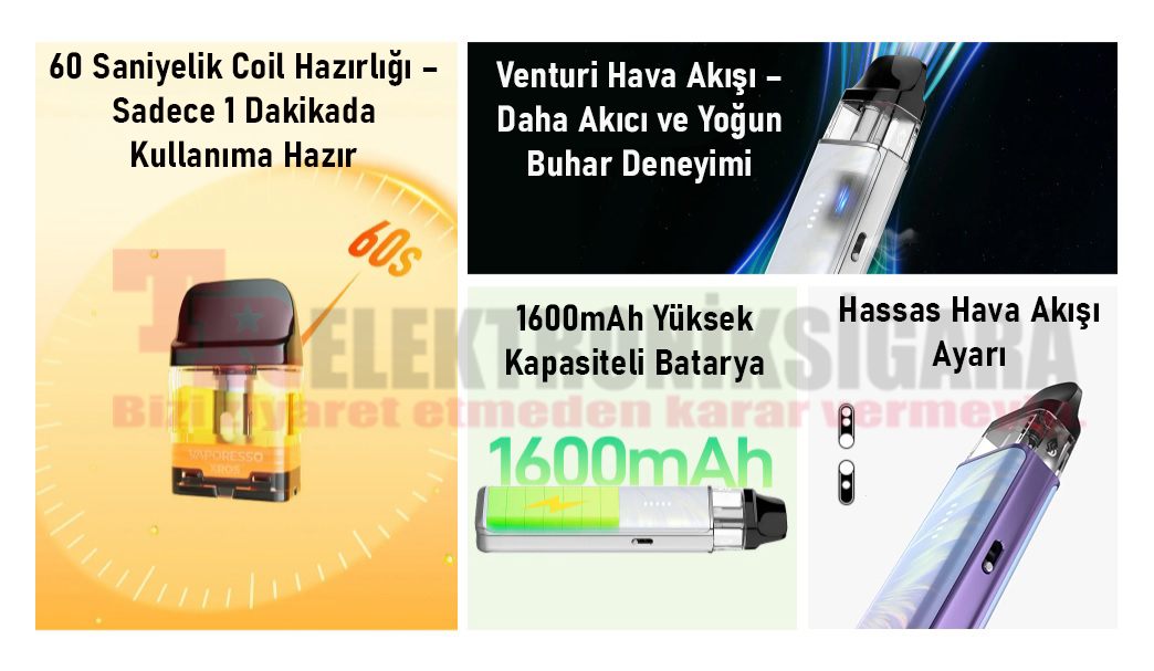 Vaporesso Xros 6 Mini Pod Kit 30W Elektronik Sigara  
