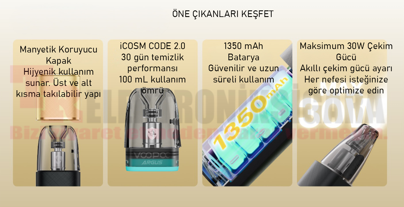 Voopoo Argus Klcy Pod Mod 30W Electronic Cigarette