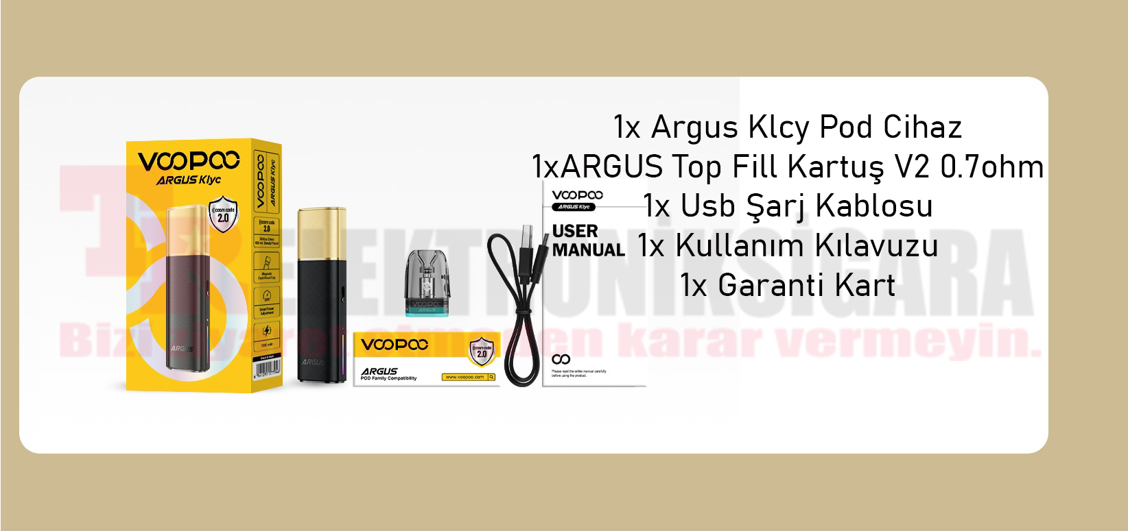 Voopoo Argus Klcy Pod Mod 30W Electronic Cigarette
