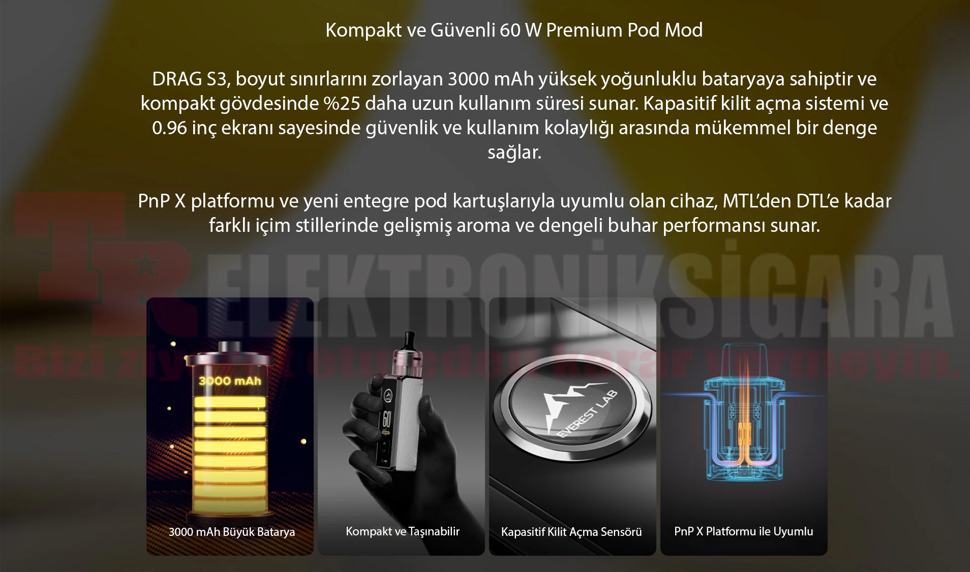 Voopoo Drag S3 Kit 80W Pod Mod Electronic Cigarette