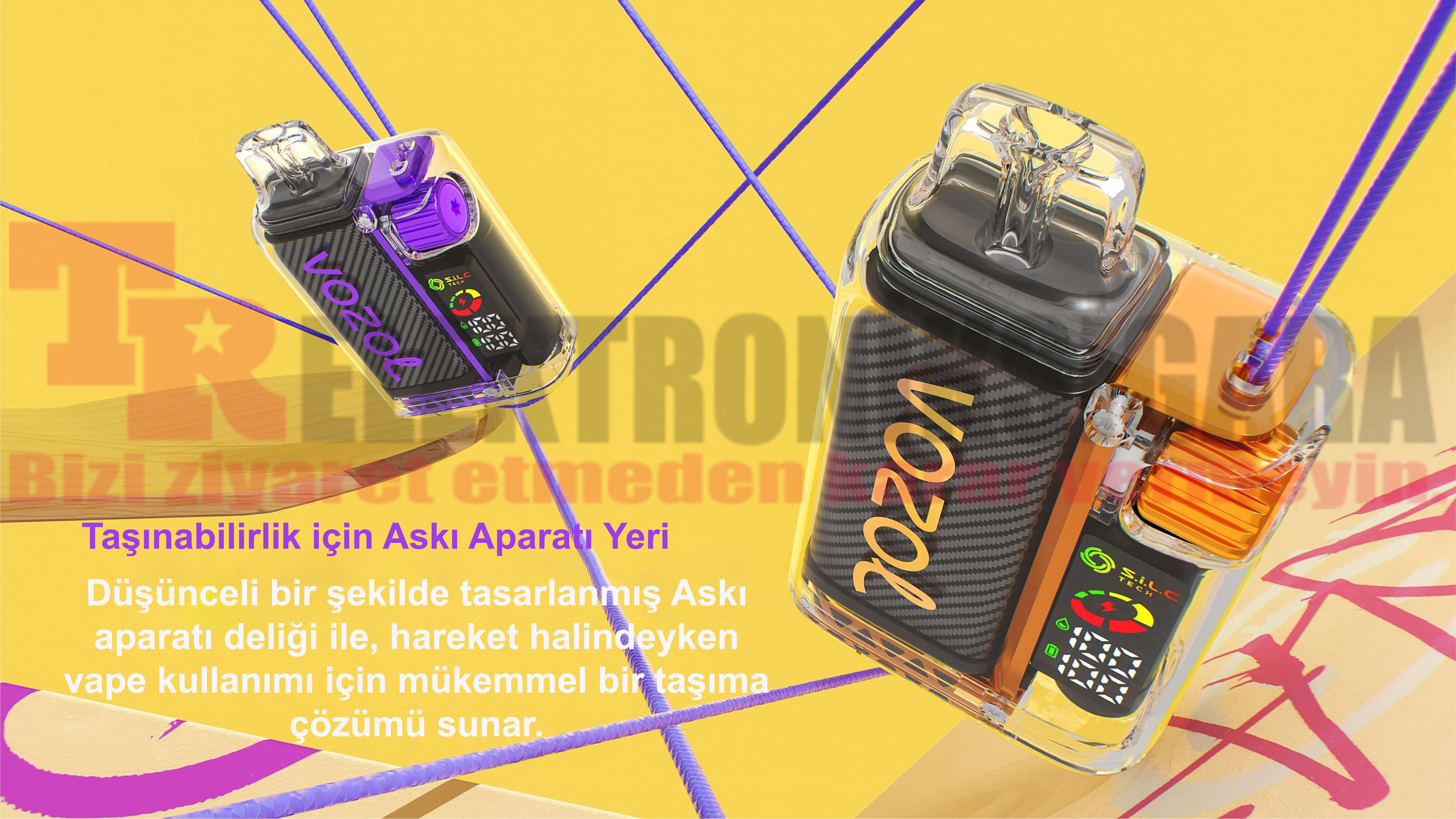Vozol Vista 20000 Puff Bar %5 Nikotin Cherry Cola